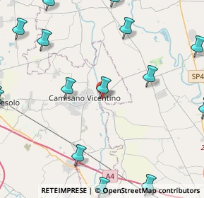 Mappa Via Cadona, 35010 Campodoro PD, Italia (6.899)