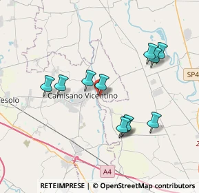 Mappa Via Cadona, 35010 Campodoro PD, Italia (3.52727)
