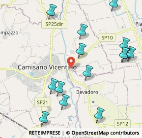 Mappa Via Cadona, 35010 Campodoro PD, Italia (2.44786)