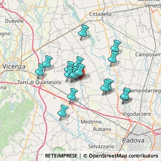 Mappa Via Cadona, 36043 Camisano Vicentino VI, Italia (5.69722)
