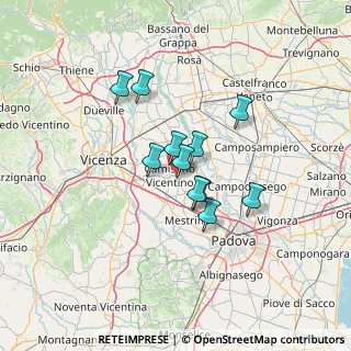 Mappa Via Cadona, 36043 Camisano Vicentino VI, Italia (9.48364)