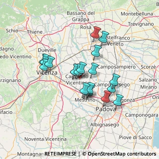 Mappa Via Cadona, 36043 Camisano Vicentino VI, Italia (11.107)