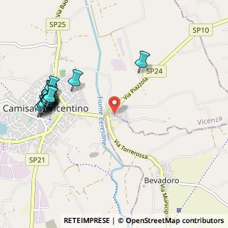 Mappa Via Cadona, 36043 Camisano Vicentino VI, Italia (1.2715)