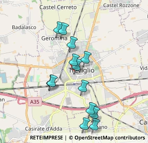 Mappa Via Gaetano Donizetti, 24047 Treviglio BG, Italia (1.72846)