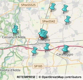 Mappa Via Gaetano Donizetti, 24047 Treviglio BG, Italia (3.44308)