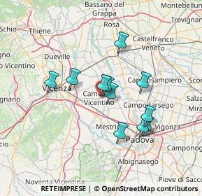 Mappa Via dei Granatieri, 36043 Camisano Vicentino VI, Italia (11.12273)