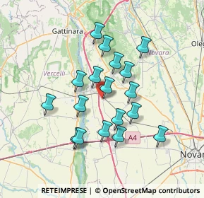 Mappa Via S. Giuseppe, 28064 Sillavengo NO, Italia (6.09056)