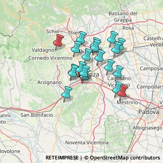 Mappa Viale della Tecnica, 36100 Vicenza VI, Italia (10.993)
