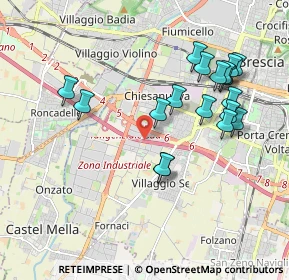 Mappa E64, 25125 Brescia BS, Italia (1.94667)