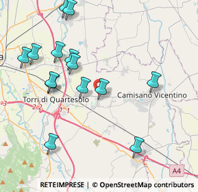 Mappa Via Puccini, 36040 Torri di Quartesolo VI, Italia (4.35786)