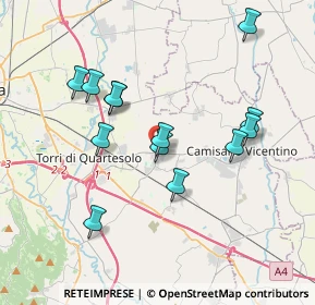 Mappa Via Puccini, 36040 Torri di Quartesolo VI, Italia (3.53231)