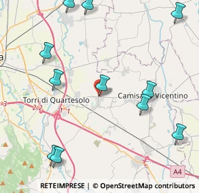 Mappa Via Puccini, 36040 Torri di Quartesolo VI, Italia (5.23545)