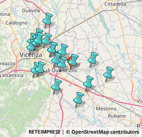 Mappa Via Puccini, 36040 Torri di Quartesolo VI, Italia (6.726)