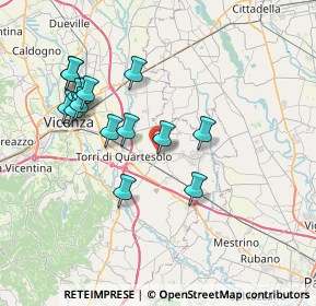 Mappa Via Puccini, 36040 Torri di Quartesolo VI, Italia (7.21467)