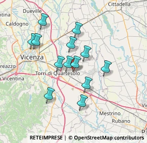 Mappa Via Puccini, 36040 Torri di Quartesolo VI, Italia (6.04923)