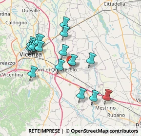 Mappa Via Puccini, 36040 Torri di Quartesolo VI, Italia (7.49056)