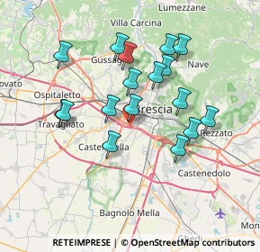 Mappa Via Arcangelo Tadini, 25125 Brescia BS, Italia (6.58059)