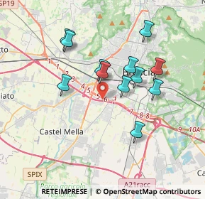 Mappa Via Arcangelo Tadini, 25125 Brescia BS, Italia (3.19)