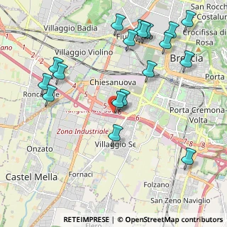 Mappa Via Arcangelo Tadini, 25125 Brescia BS, Italia (2.44778)