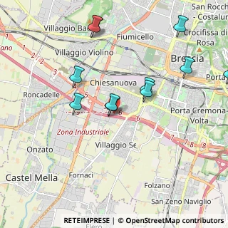 Mappa Via Arcangelo Tadini, 25125 Brescia BS, Italia (2.10727)