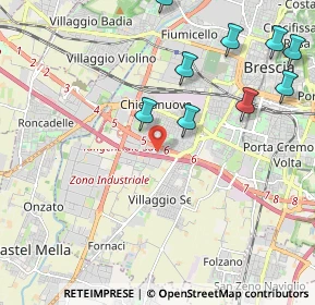Mappa Via Arcangelo Tadini, 25125 Brescia BS, Italia (2.81636)
