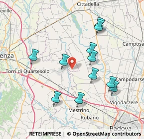 Mappa Via Boschi, 36043 Camisano Vicentino VI, Italia (7.26182)
