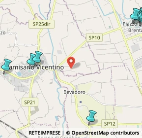 Mappa Via Boschi, 36043 Camisano Vicentino VI, Italia (3.86273)