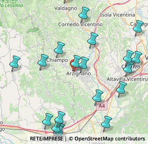 Mappa Via Sorio, 36071 Arzignano VI, Italia (10.384)