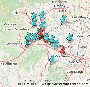 Mappa Via Italia Unita, 36040 Torri di Quartesolo VI, Italia (10.3095)