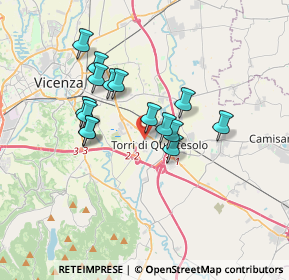 Mappa Via Italia Unita, 36040 Torri di Quartesolo VI, Italia (2.85467)