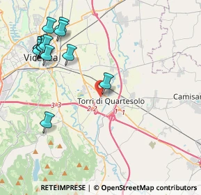 Mappa Via Italia Unita, 36040 Torri di Quartesolo VI, Italia (5.04929)