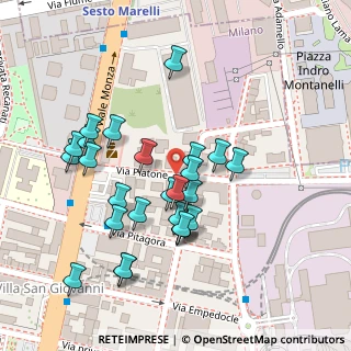 Mappa Via Privata Platone, 20128 Milano MI, Italia (0.10769)