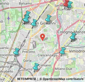 Mappa Dei Parchi - Cascina Gatti - Parpagliona, 20099 Sesto San Giovanni MI, Italia (2.54083)