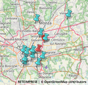 Mappa Via Francesco Ingegnoli, 20093 Cologno Monzese MI, Italia (7.31846)