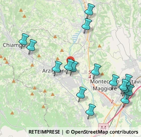 Mappa Via del Motto, 36071 Arzignano VI, Italia (4.68375)