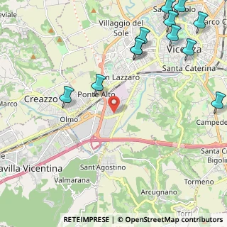 Mappa Viale del Lavoro, 36100 Vicenza VI, Italia (3.0375)