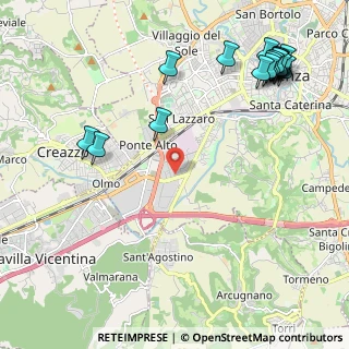 Mappa Viale del Lavoro, 36100 Vicenza VI, Italia (2.89222)