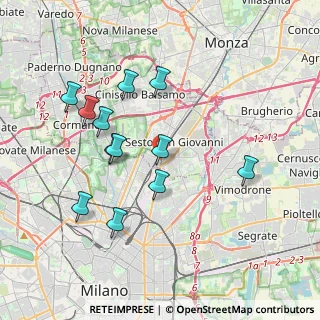 Mappa Via Gorizia, 20099 Sesto San Giovanni MI, Italia (3.6675)
