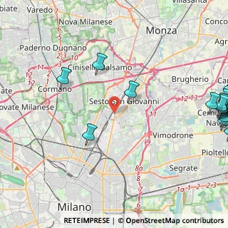 Mappa Via Gorizia, 20099 Sesto San Giovanni MI, Italia (7.1355)