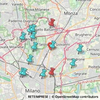 Mappa Via Gorizia, 20099 Sesto San Giovanni MI, Italia (4.43071)