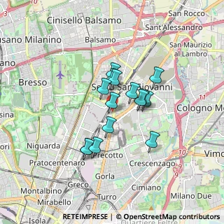 Mappa Via Gorizia, 20099 Sesto San Giovanni MI, Italia (1.23533)