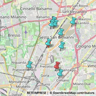 Mappa Via Gorizia, 20099 Sesto San Giovanni MI, Italia (1.87273)