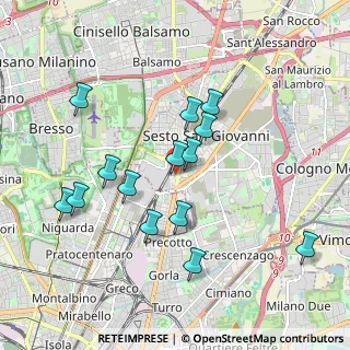 Mappa Via Gorizia, 20099 Sesto San Giovanni MI, Italia (1.81429)