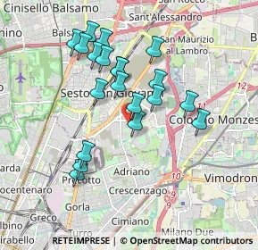 Mappa Via Mantova, 20099 Sesto San Giovanni MI, Italia (1.652)