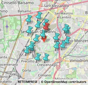 Mappa Via Mantova, 20099 Sesto San Giovanni MI, Italia (1.4755)