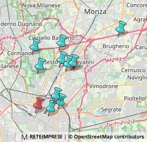 Mappa Via Mantova, 20099 Sesto San Giovanni MI, Italia (3.58818)