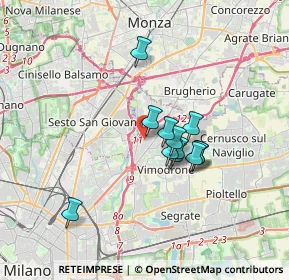 Mappa Via Francesco Baracca, 20093 Cologno Monzese MI, Italia (2.56833)