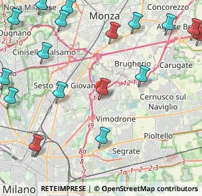 Mappa Via Francesco Baracca, 20093 Cologno Monzese MI, Italia (6.383)