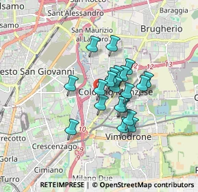 Mappa Via Francesco Baracca, 20093 Cologno Monzese MI, Italia (1.182)