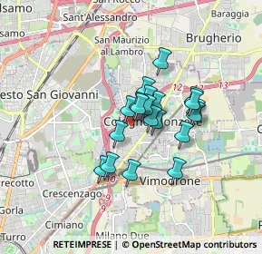 Mappa Via Francesco Baracca, 20093 Cologno Monzese MI, Italia (1.135)